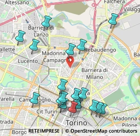 Mappa Via Michele Antonio Vibò, 10147 Torino TO, Italia (2.375)