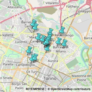 Mappa Via Michele Antonio Vibò, 10147 Torino TO, Italia (1.07588)