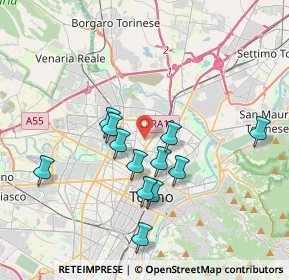 Mappa Via Michele Antonio Vibò, 10147 Torino TO, Italia (3.4075)