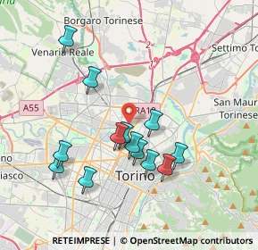 Mappa Via Michele Antonio Vibò, 10147 Torino TO, Italia (3.50615)