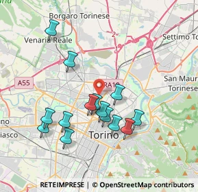 Mappa Via Michele Antonio Vibò, 10147 Torino TO, Italia (3.55357)