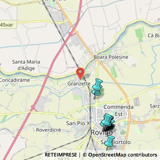 Mappa Via Adige, 45100 Granzette RO, Italia (2.87231)
