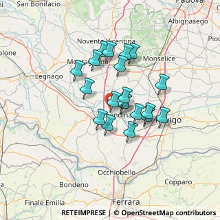 Mappa Via Gazzo, 45026 Lendinara RO, Italia (10.582)