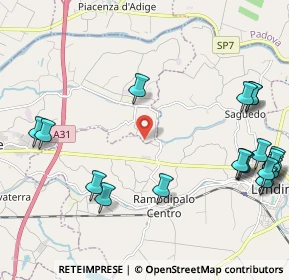 Mappa Via Gazzo, 45026 Lendinara RO, Italia (2.8695)