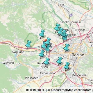 Mappa Via Caduti Per la Libertà, 10091 Alpignano TO, Italia (6.16267)