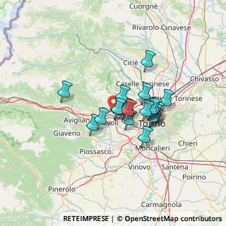 Mappa Via Caduti Per la Libertà, 10091 Alpignano TO, Italia (9.527)
