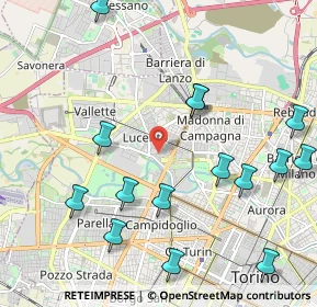 Mappa Via Giosuè Borsi, 10151 Torino TO, Italia (2.47067)