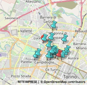 Mappa Via Giosuè Borsi, 10151 Torino TO, Italia (1.52824)