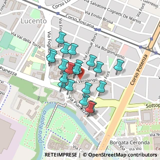 Mappa Via Giosuè Borsi, 10151 Torino TO, Italia (0.162)