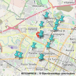 Mappa Via Amedeo di Francesco, 10151 Torino TO, Italia (1.99429)