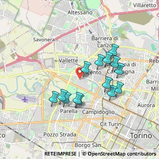 Mappa Via Amedeo di Francesco, 10151 Torino TO, Italia (1.66571)