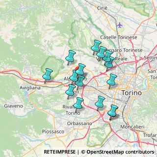 Mappa Via Ex Internati, 10091 Alpignano TO, Italia (6.15067)