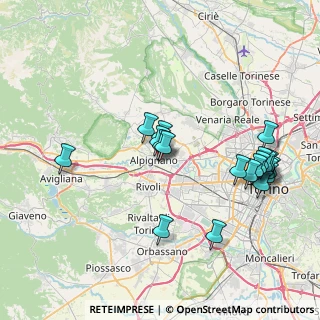 Mappa Via Ex Internati, 10091 Alpignano TO, Italia (8.2645)