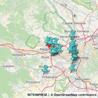 Mappa Via Ex Internati, 10091 Alpignano TO, Italia (6.23882)