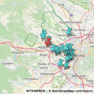 Mappa Via Ex Internati, 10091 Alpignano TO, Italia (6.569)