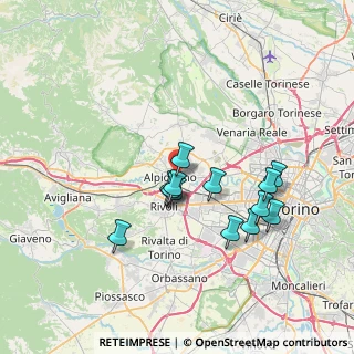Mappa Via Ex Internati, 10091 Alpignano TO, Italia (6.28538)