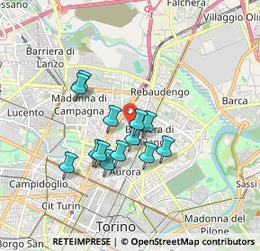 Mappa Via Fossata, 10155 Torino TO, Italia (1.39231)