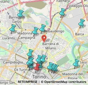 Mappa Via Fossata, 10155 Torino TO, Italia (2.5185)