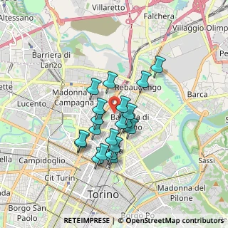 Mappa Via Fossata, 10155 Torino TO, Italia (1.3635)