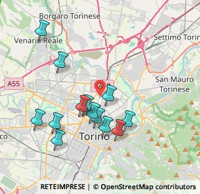 Mappa Via Fossata, 10155 Torino TO, Italia (3.58308)