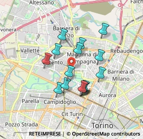 Mappa 10149 Torino TO, Italia (1.40333)