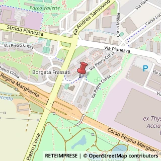 Mappa Via Pietro Cossa,  107, 10146 Torino, Torino (Piemonte)