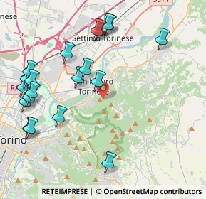 Mappa Via del Rivo, 10099 San Mauro Torinese TO, Italia (4.8925)