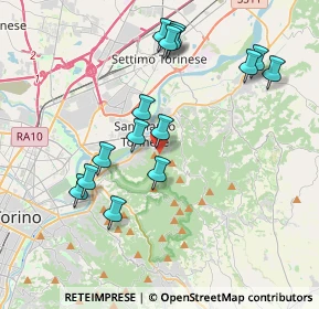 Mappa Via del Rivo, 10099 San Mauro Torinese TO, Italia (3.89067)