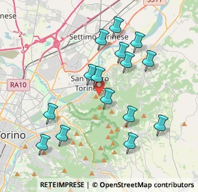 Mappa Via del Rivo, 10099 San Mauro Torinese TO, Italia (3.706)