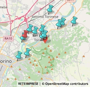 Mappa Via del Rivo, 10099 San Mauro Torinese TO, Italia (3.41)