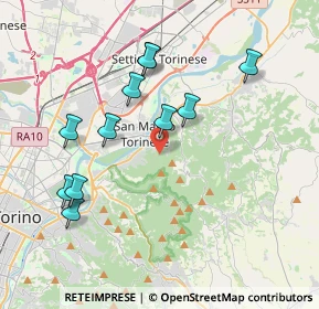 Mappa Via del Rivo, 10099 San Mauro Torinese TO, Italia (3.82364)
