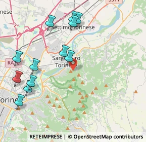 Mappa Via del Rivo, 10099 San Mauro Torinese TO, Italia (4.67417)