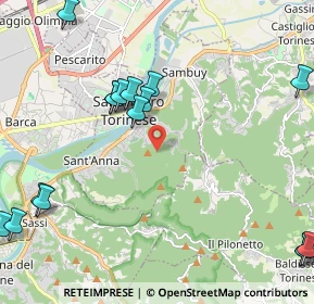 Mappa Via del Rivo, 10099 San Mauro Torinese TO, Italia (2.84188)