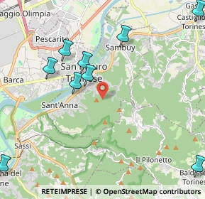 Mappa Via del Rivo, 10099 San Mauro Torinese TO, Italia (2.89727)