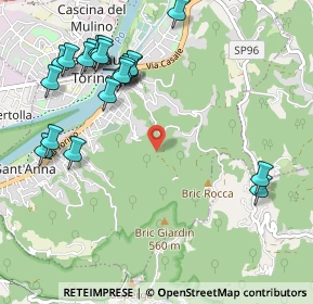 Mappa Via del Rivo, 10099 San Mauro Torinese TO, Italia (1.227)