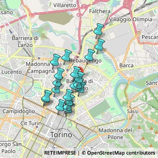 Mappa Via Ozegna, 10155 Torino TO, Italia (1.5125)