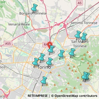 Mappa Via Ozegna, 10155 Torino TO, Italia (4.87083)