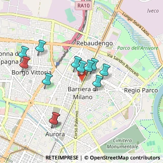 Mappa Via Ozegna, 10155 Torino TO, Italia (0.87417)