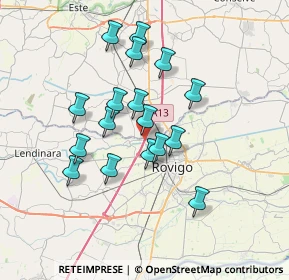 Mappa Via Bassa, 45100 Concadirame RO, Italia (6.06882)