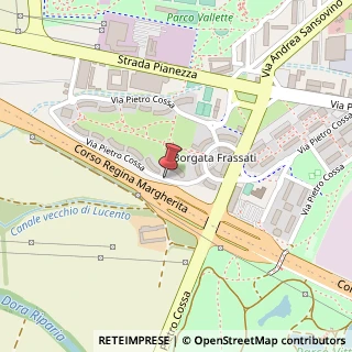 Mappa Via Pietro Cossa, 280, 10151 Torino, Torino (Piemonte)