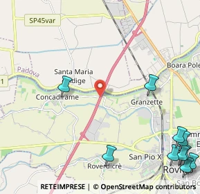 Mappa Via Bassa, 45100 Concadirame RO, Italia (3.52364)