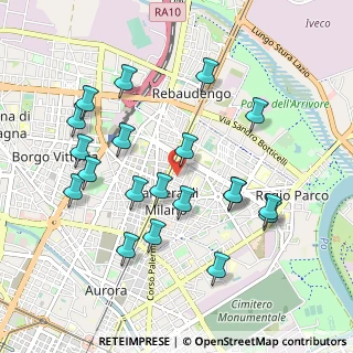 Mappa Via Monte Nero, 10154 Torino TO, Italia (1.008)