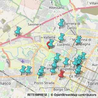 Mappa Via Pietro Cossa, 10151 Torino TO, Italia (2.4605)