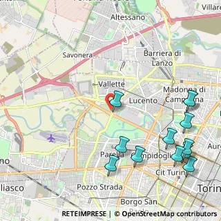 Mappa Via Pietro Cossa, 10151 Torino TO, Italia (2.73917)