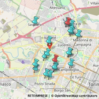 Mappa Via Pietro Cossa, 10151 Torino TO, Italia (1.9985)