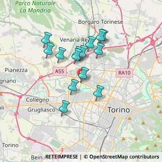 Mappa Via Pietro Cossa, 10151 Torino TO, Italia (3.03214)