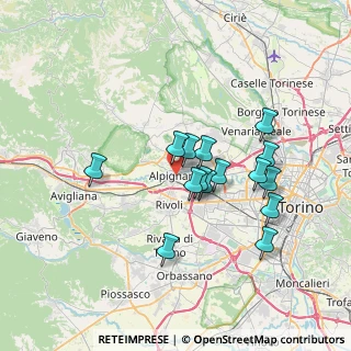 Mappa Via Arno, 10091 Alpignano TO, Italia (6.15)
