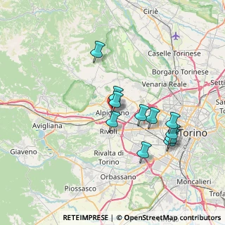 Mappa Via Riccardo Arnò, 10091 Alpignano TO, Italia (6.52273)