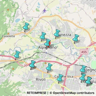 Mappa Via Arno, 10091 Alpignano TO, Italia (2.76214)