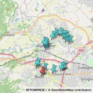 Mappa Via Arno, 10091 Alpignano TO, Italia (1.7375)